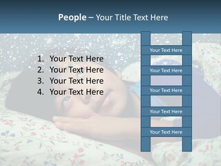 Caucasian Elderly Portrait PowerPoint Template