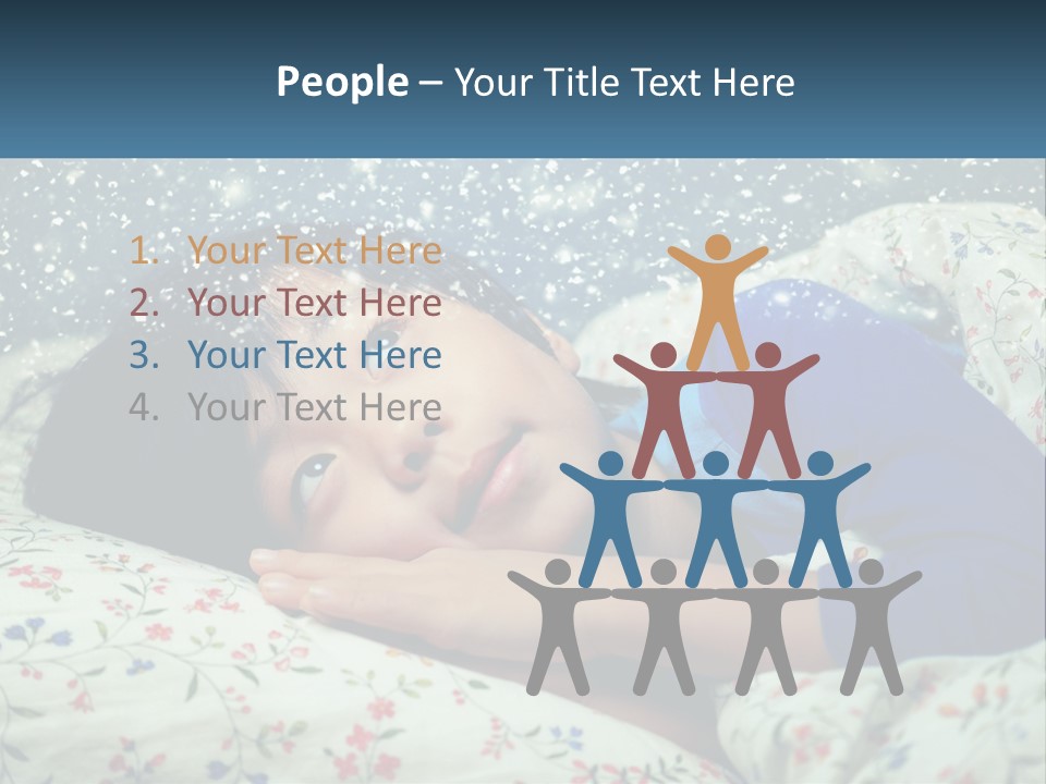 Caucasian Elderly Portrait PowerPoint Template