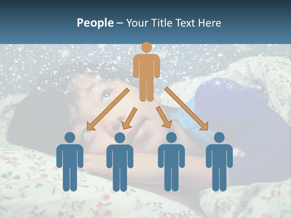 Caucasian Elderly Portrait PowerPoint Template