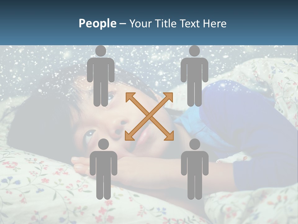 Caucasian Elderly Portrait PowerPoint Template