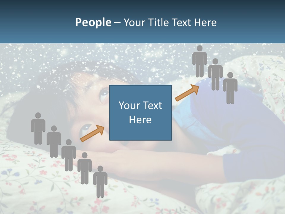 Caucasian Elderly Portrait PowerPoint Template