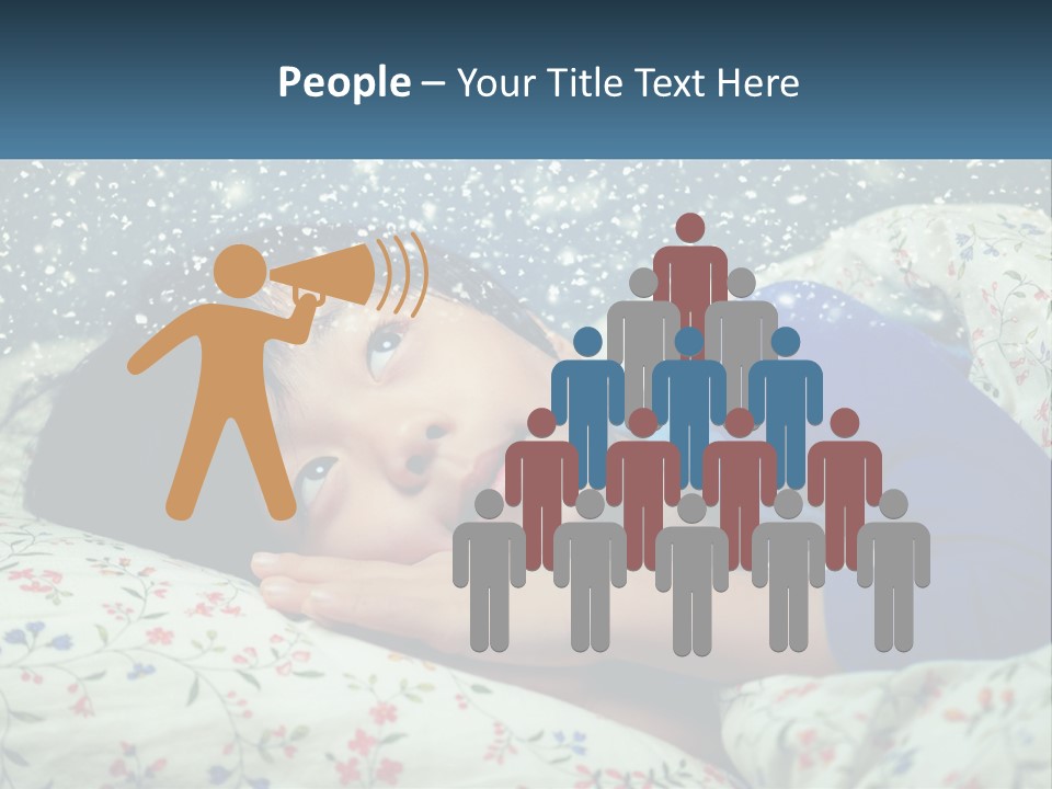Caucasian Elderly Portrait PowerPoint Template