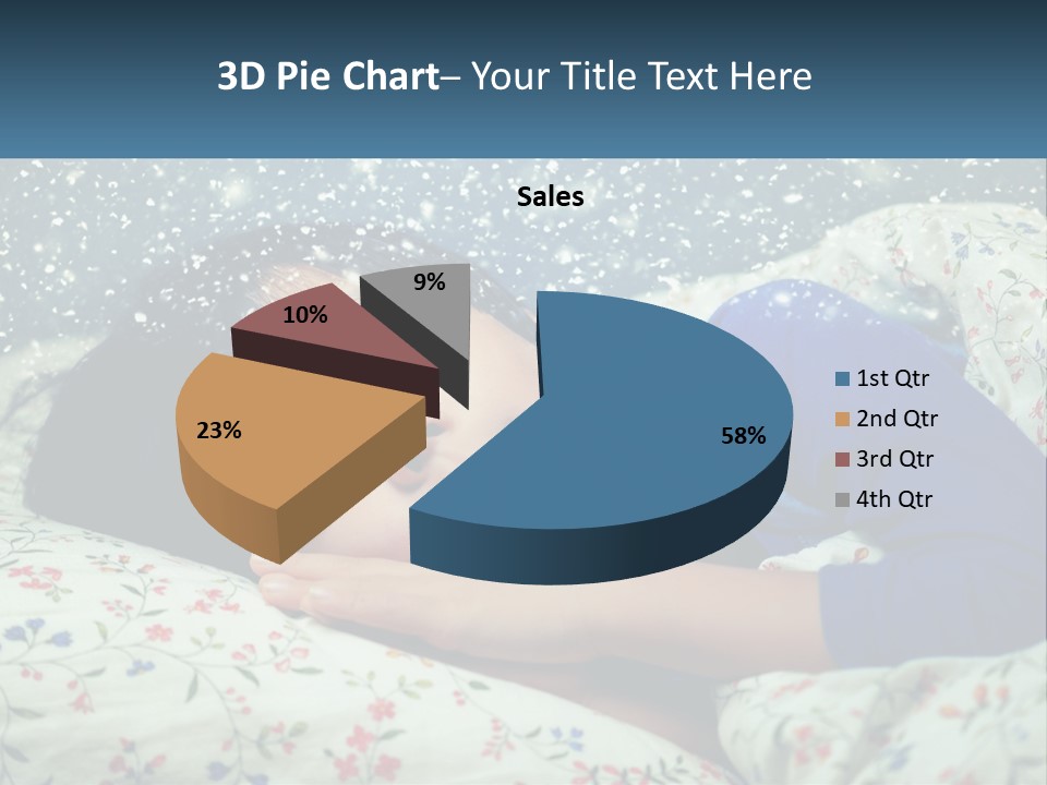 Caucasian Elderly Portrait PowerPoint Template