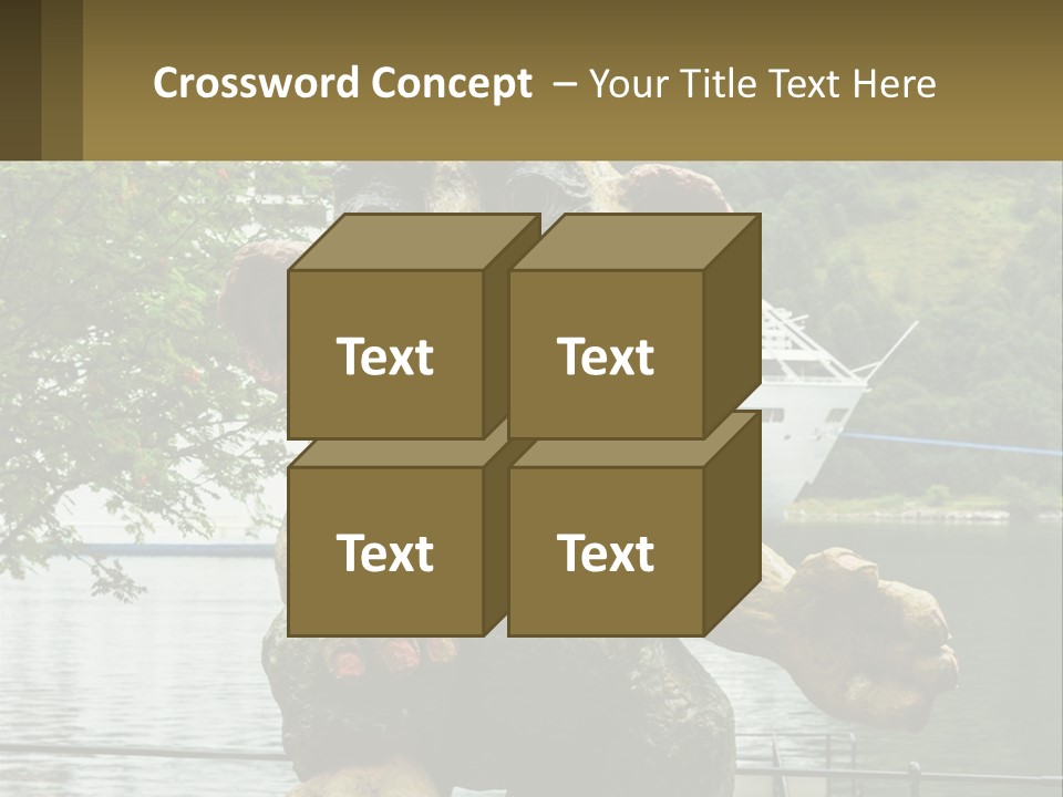 Ocean Retired Caucasian PowerPoint Template