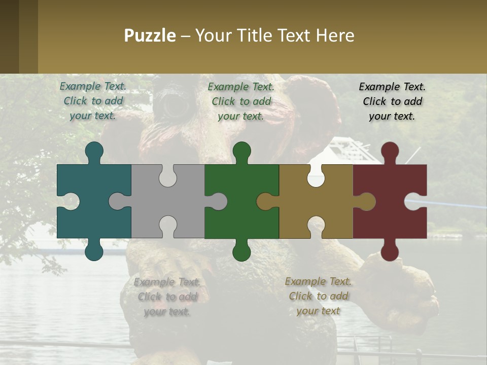 Ocean Retired Caucasian PowerPoint Template