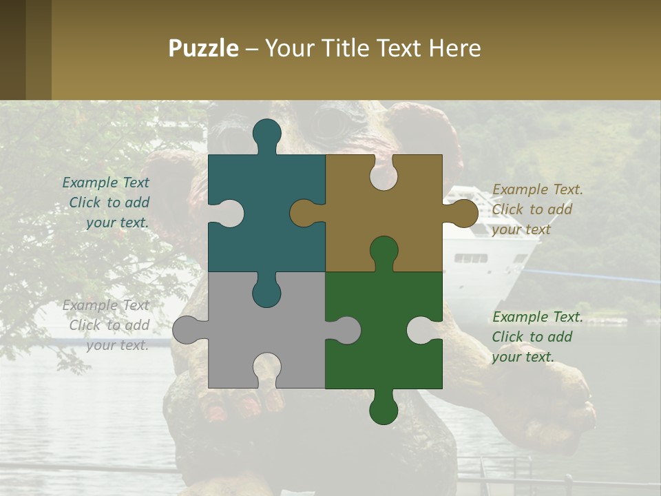 Ocean Retired Caucasian PowerPoint Template