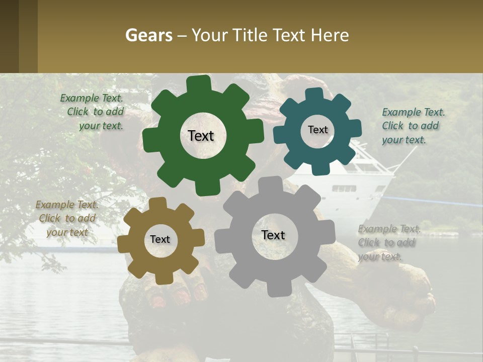 Ocean Retired Caucasian PowerPoint Template