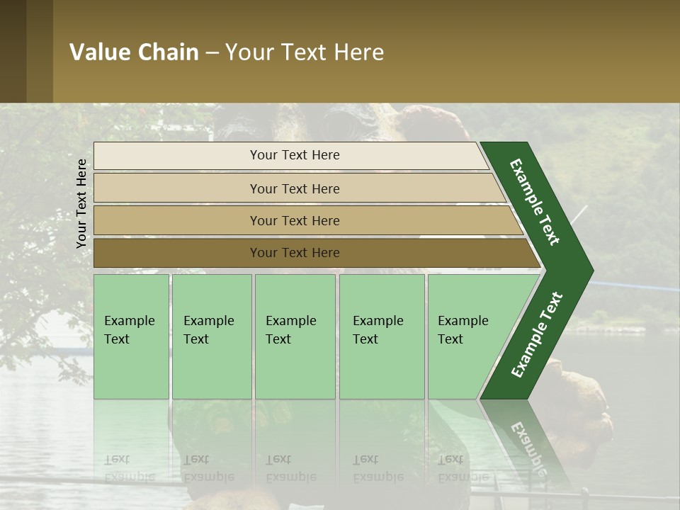 Ocean Retired Caucasian PowerPoint Template