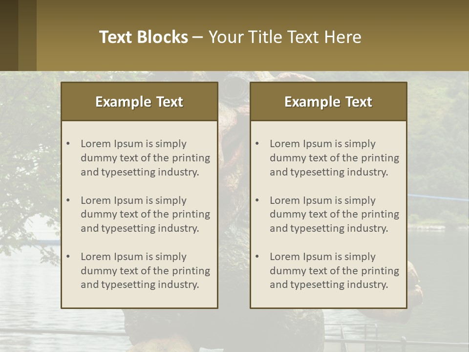 Ocean Retired Caucasian PowerPoint Template