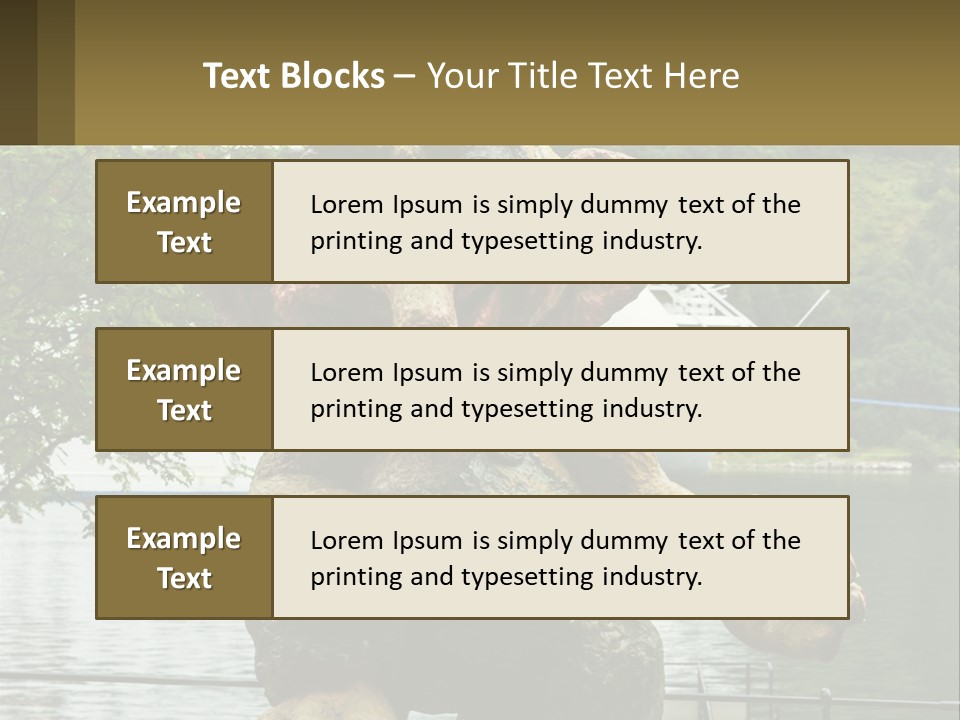 Ocean Retired Caucasian PowerPoint Template