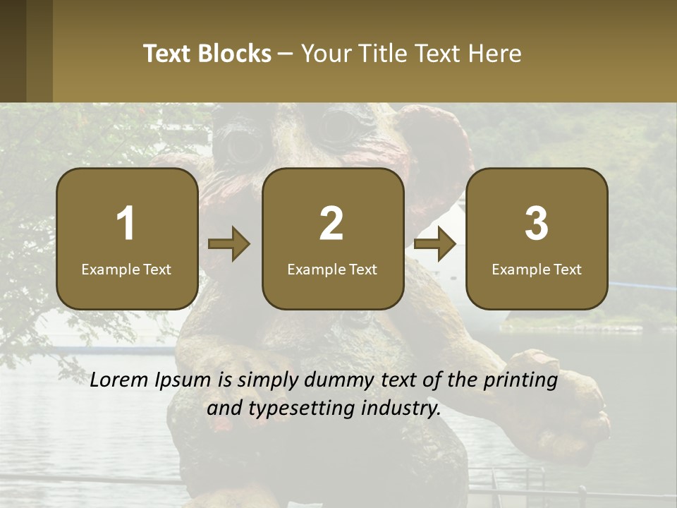 Ocean Retired Caucasian PowerPoint Template