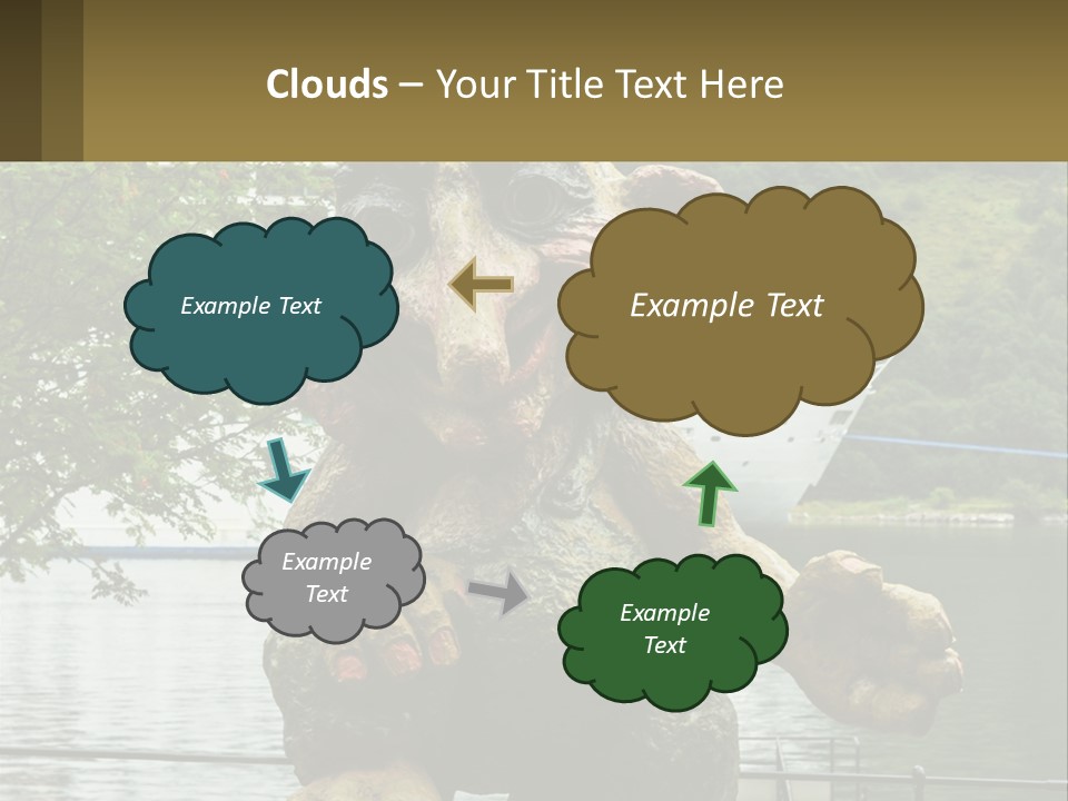 Ocean Retired Caucasian PowerPoint Template