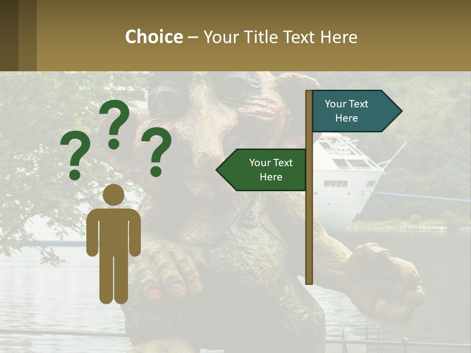 Ocean Retired Caucasian PowerPoint Template