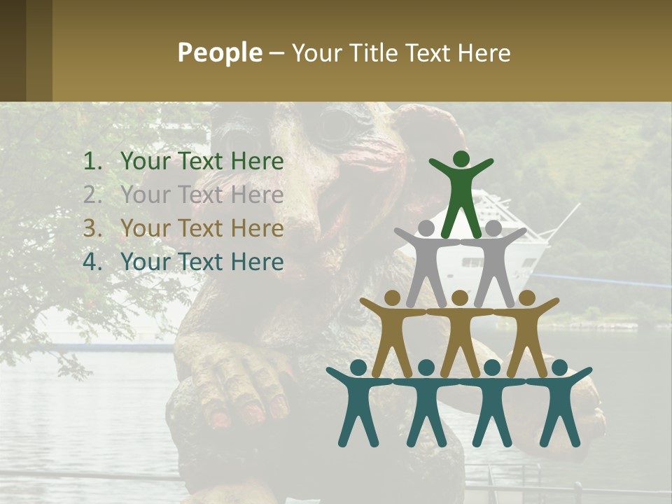 Ocean Retired Caucasian PowerPoint Template