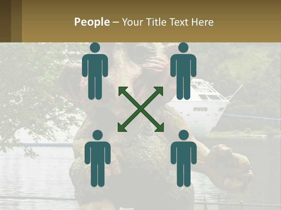 Ocean Retired Caucasian PowerPoint Template