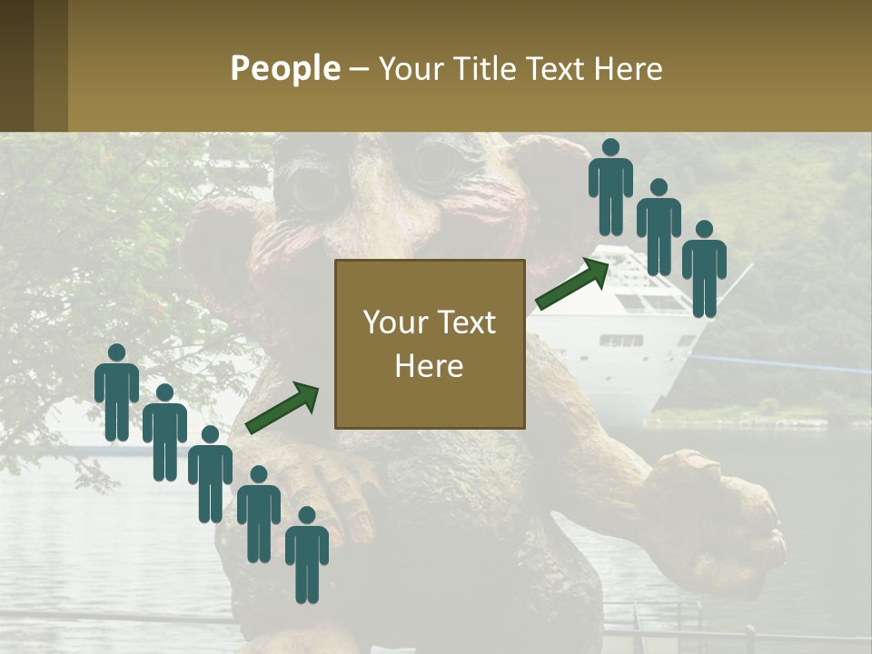 Ocean Retired Caucasian PowerPoint Template