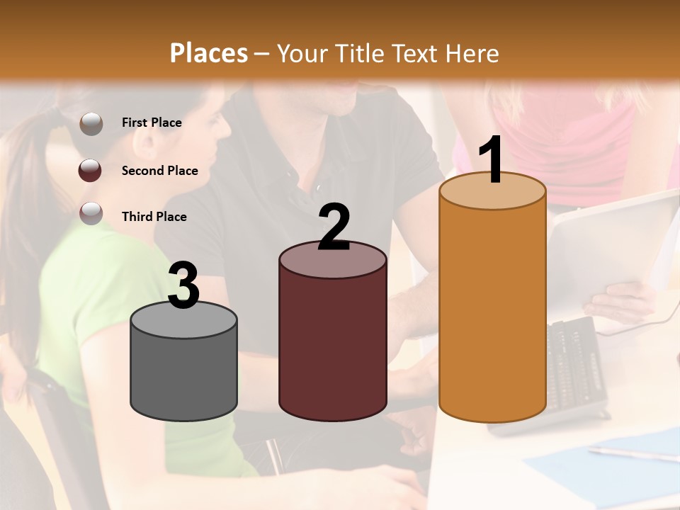 Old Ocean Woman PowerPoint Template