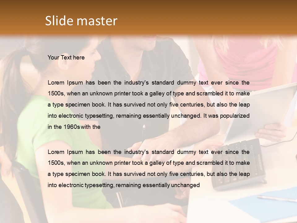 Old Ocean Woman PowerPoint Template