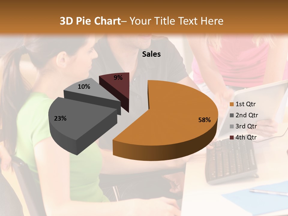Old Ocean Woman PowerPoint Template