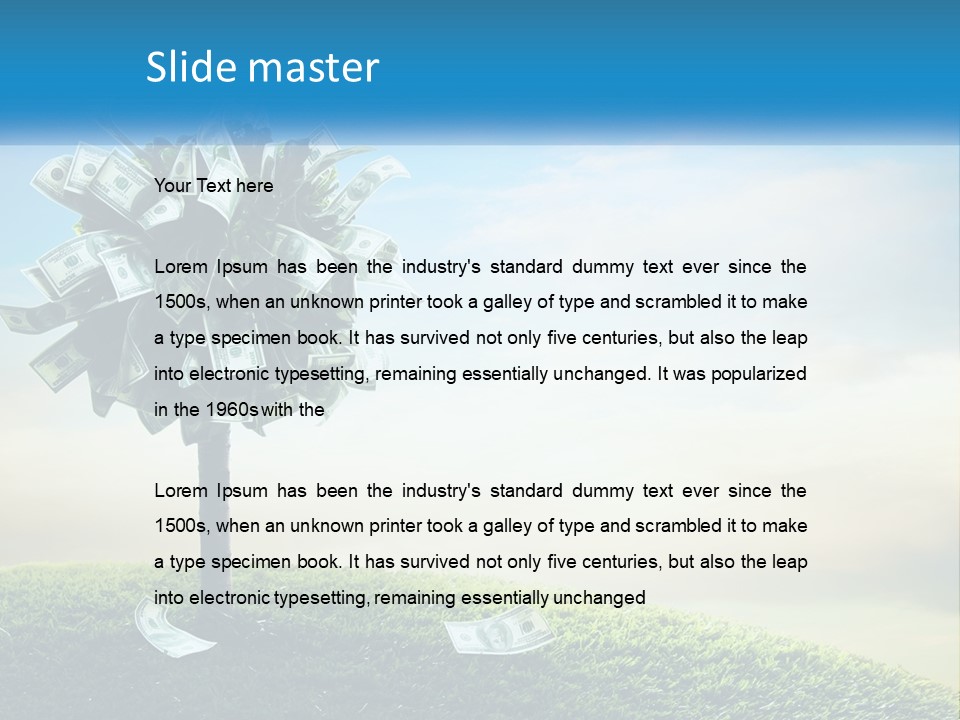 Senior Old Water PowerPoint Template