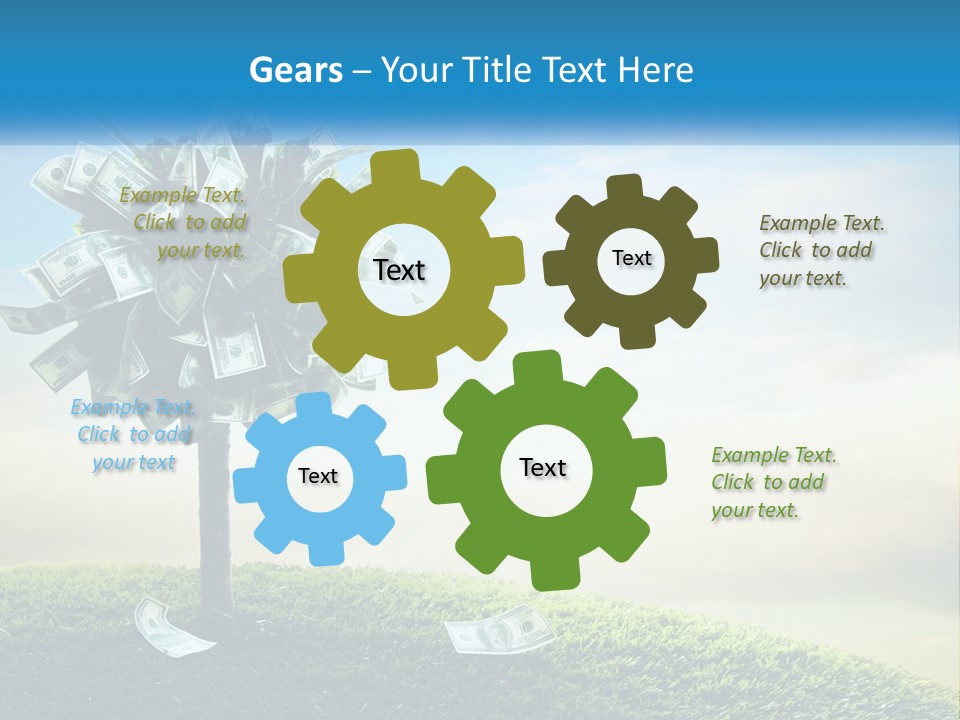 Senior Old Water PowerPoint Template