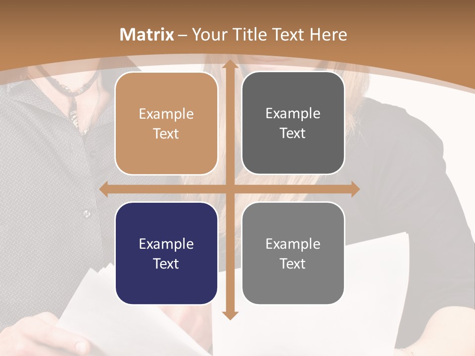 Standing Woman Sunrise PowerPoint Template