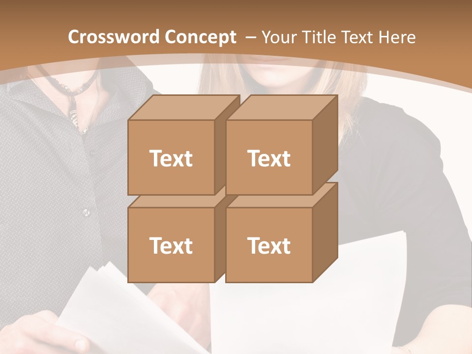 Standing Woman Sunrise PowerPoint Template