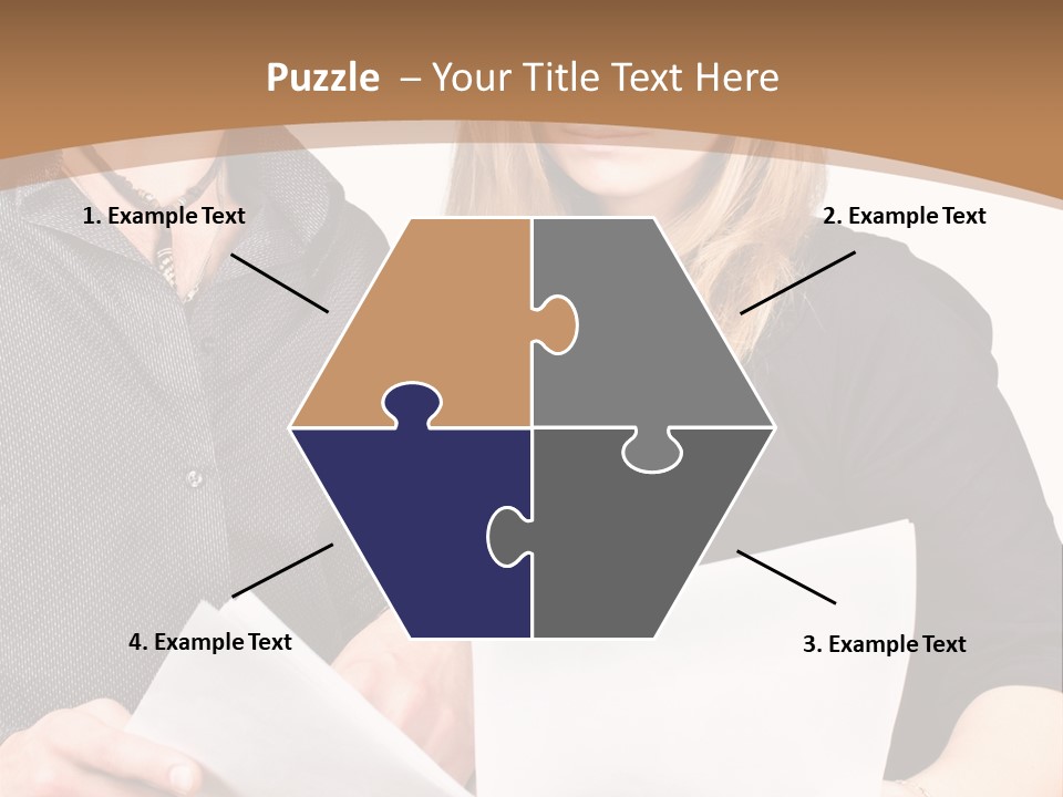 Standing Woman Sunrise PowerPoint Template