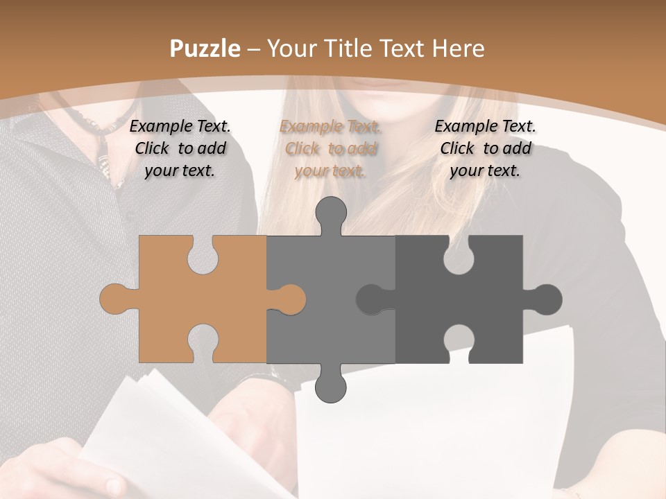 Standing Woman Sunrise PowerPoint Template