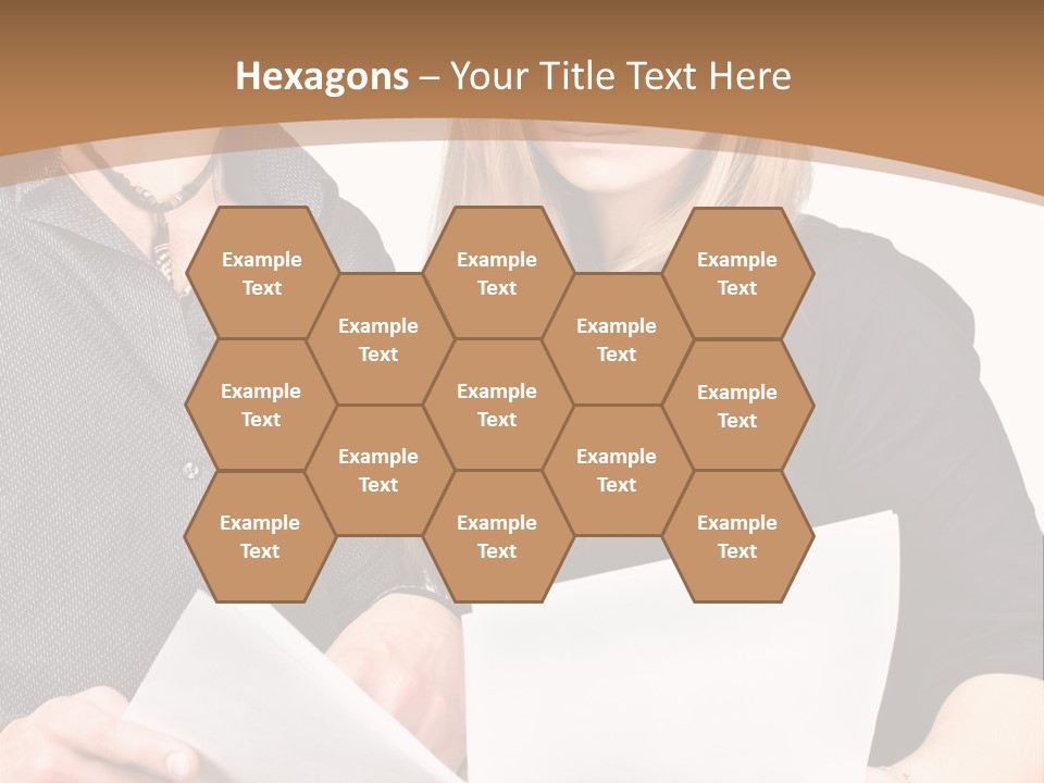 Standing Woman Sunrise PowerPoint Template