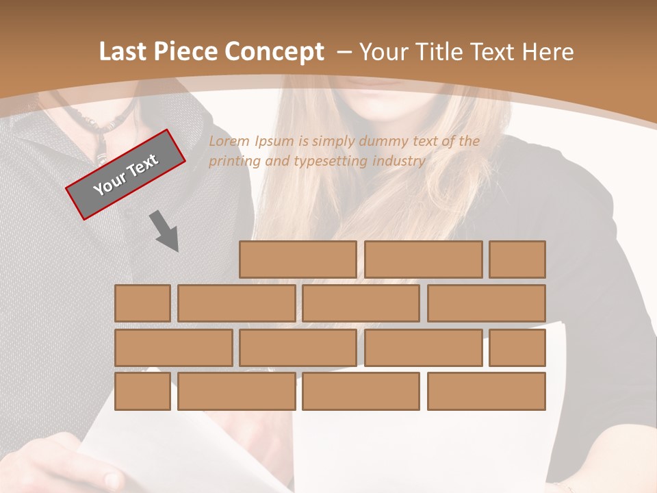 Standing Woman Sunrise PowerPoint Template