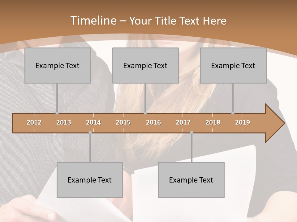 Standing Woman Sunrise PowerPoint Template