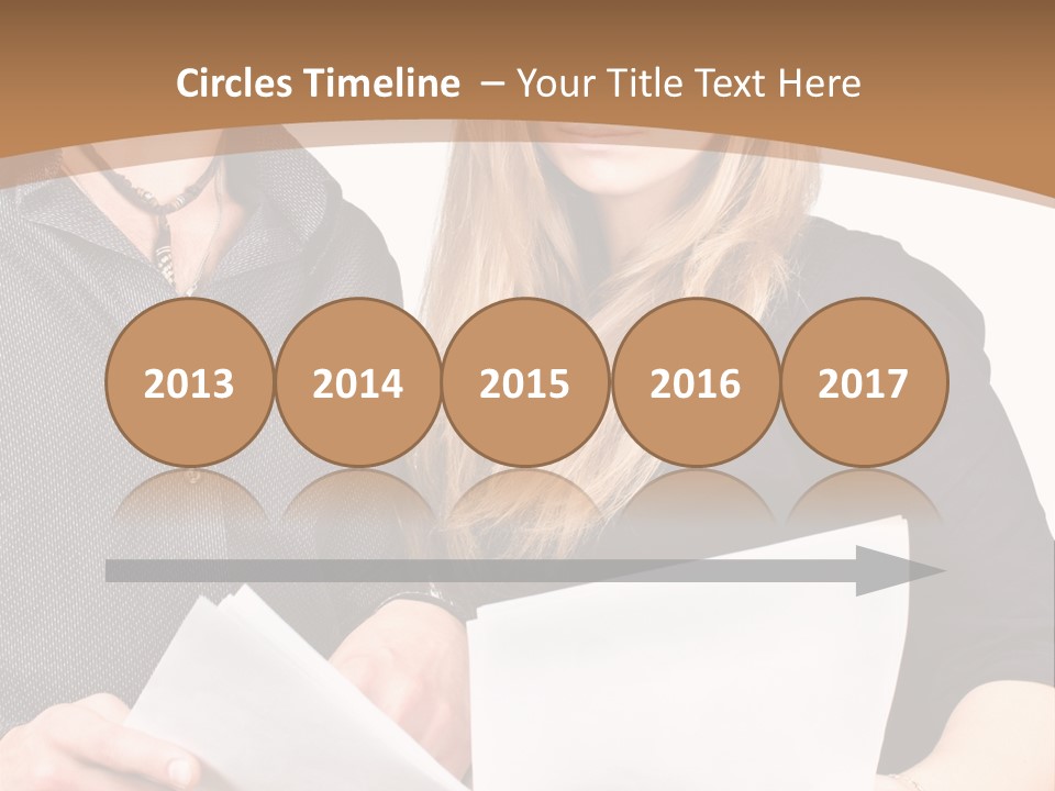 Standing Woman Sunrise PowerPoint Template