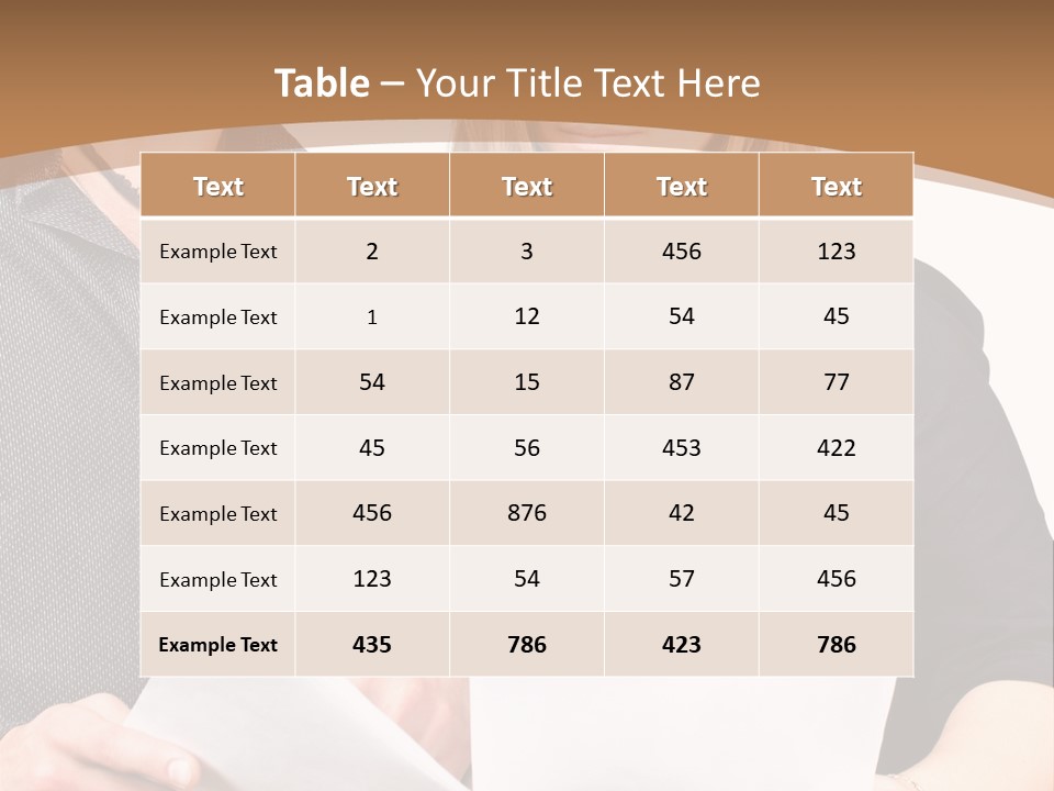 Standing Woman Sunrise PowerPoint Template