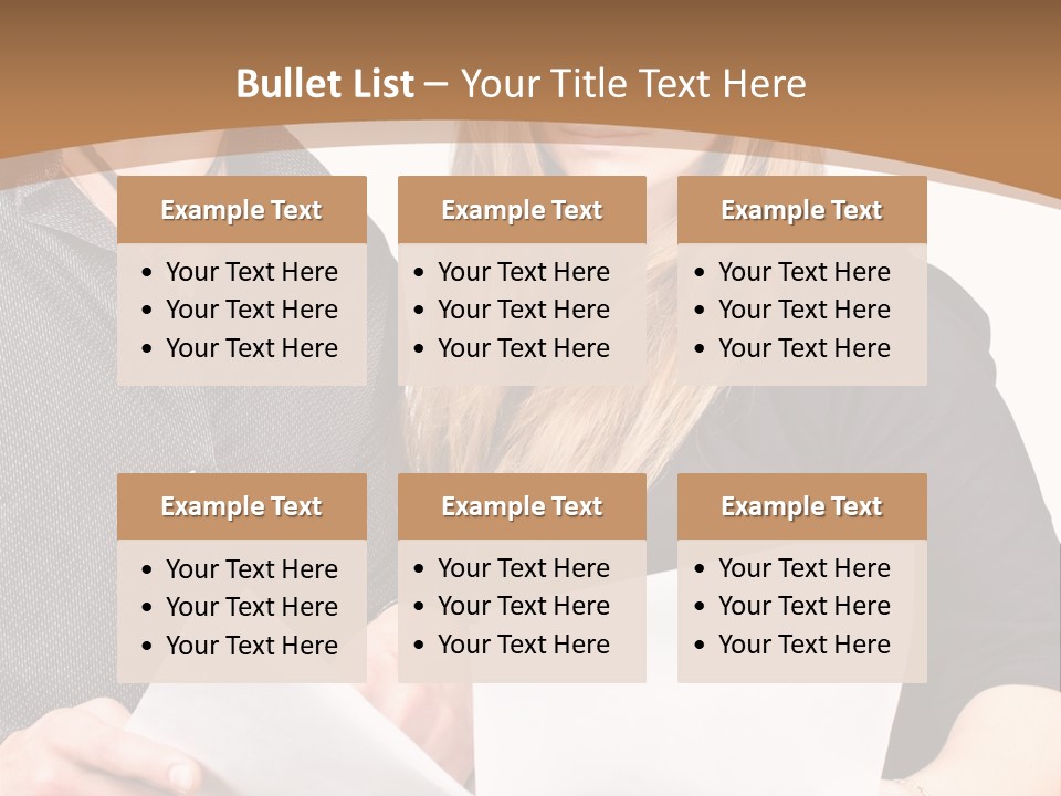 Standing Woman Sunrise PowerPoint Template