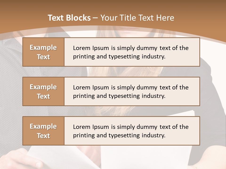 Standing Woman Sunrise PowerPoint Template