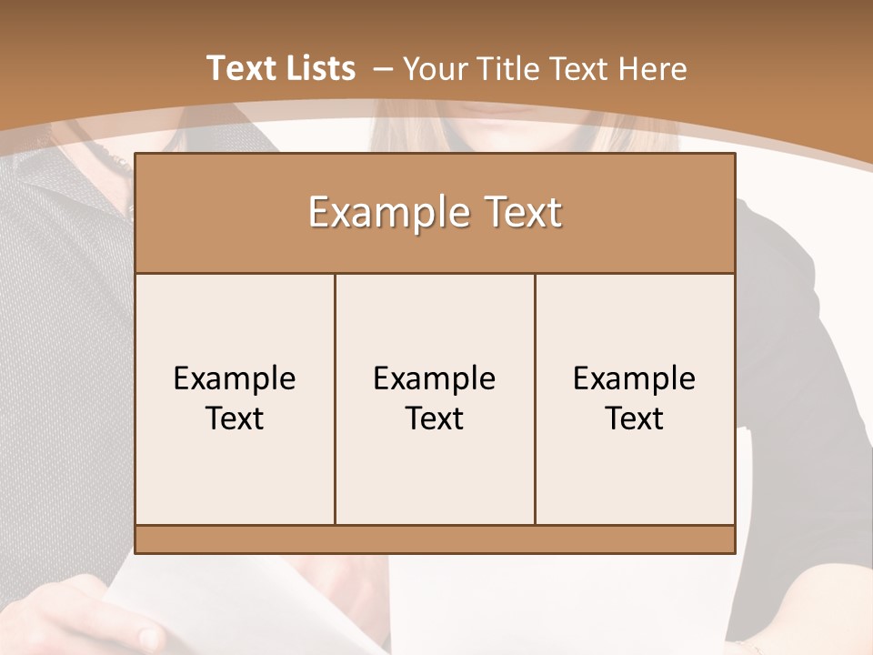 Standing Woman Sunrise PowerPoint Template