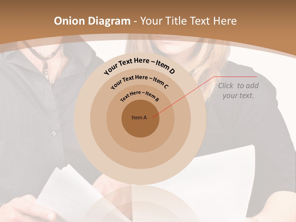 Standing Woman Sunrise PowerPoint Template