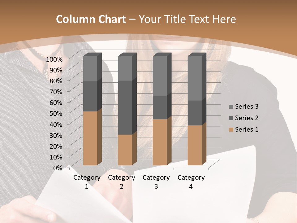 Standing Woman Sunrise PowerPoint Template