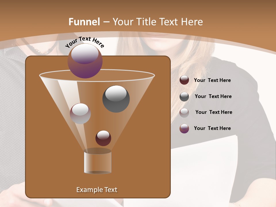 Standing Woman Sunrise PowerPoint Template