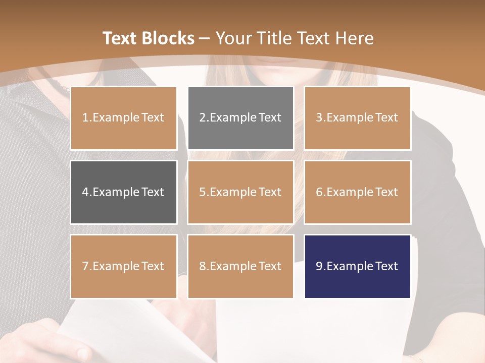 Standing Woman Sunrise PowerPoint Template