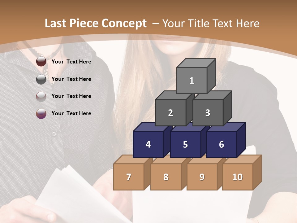 Standing Woman Sunrise PowerPoint Template