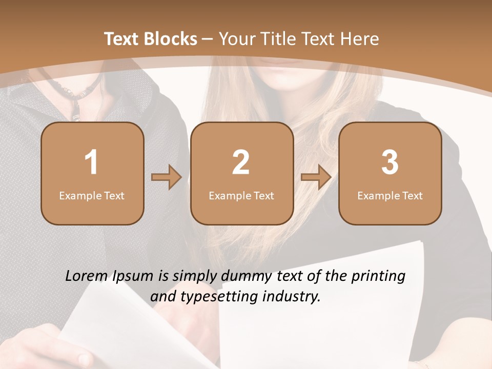 Standing Woman Sunrise PowerPoint Template