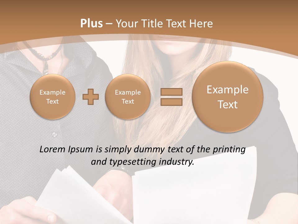 Standing Woman Sunrise PowerPoint Template