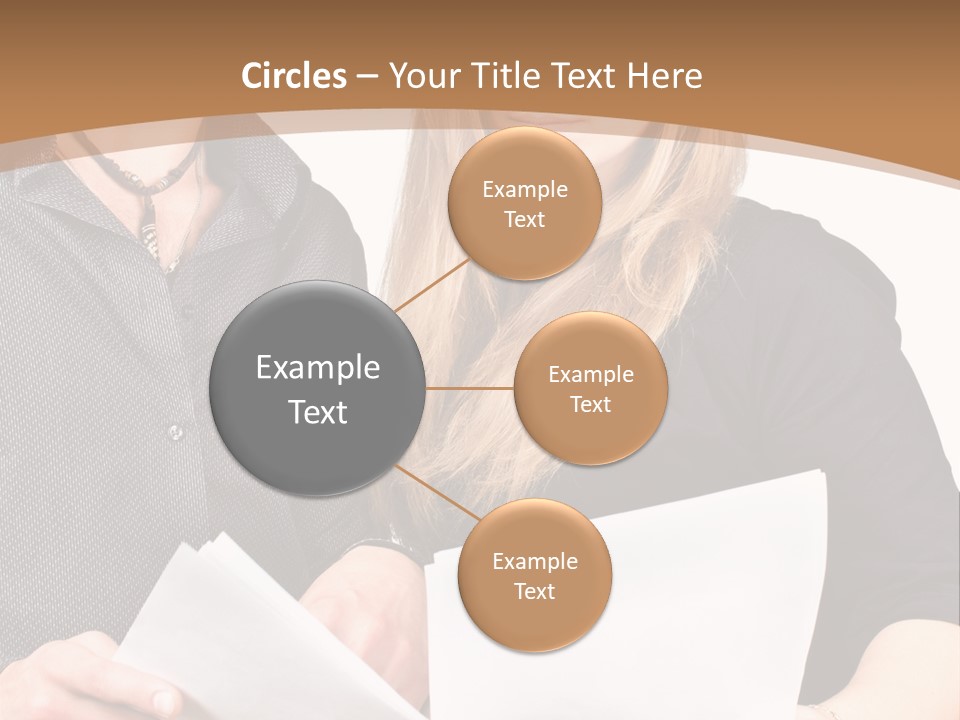 Standing Woman Sunrise PowerPoint Template