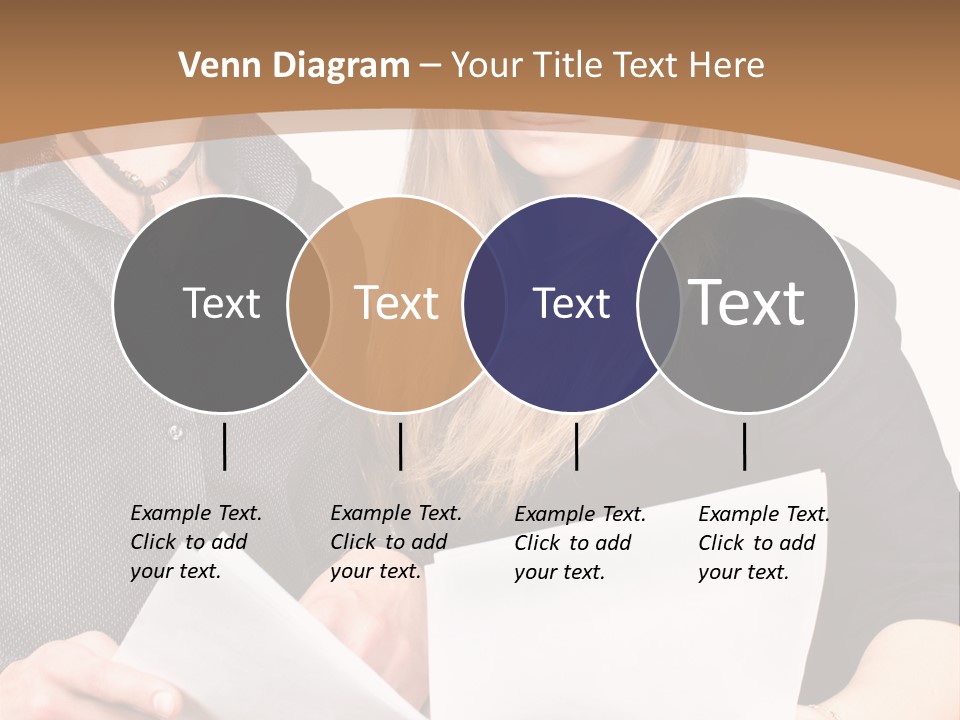 Standing Woman Sunrise PowerPoint Template