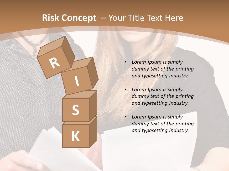 Standing Woman Sunrise PowerPoint Template