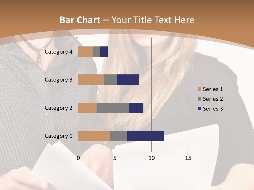 Standing Woman Sunrise PowerPoint Template