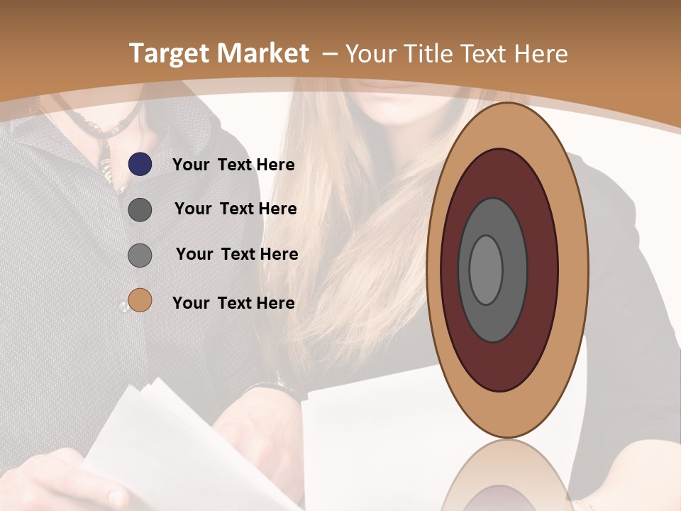 Standing Woman Sunrise PowerPoint Template