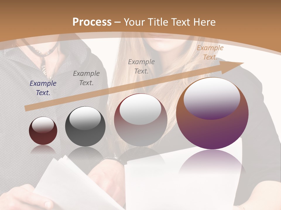 Standing Woman Sunrise PowerPoint Template